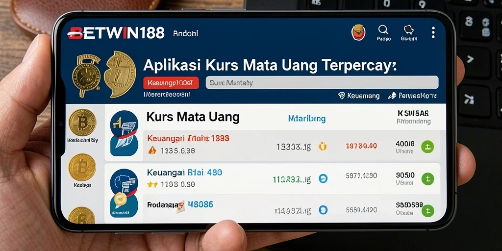 Antarmuka aplikasi BETWIN188 menunjukkan grafik nilai tukar yang jelas dan informatif.