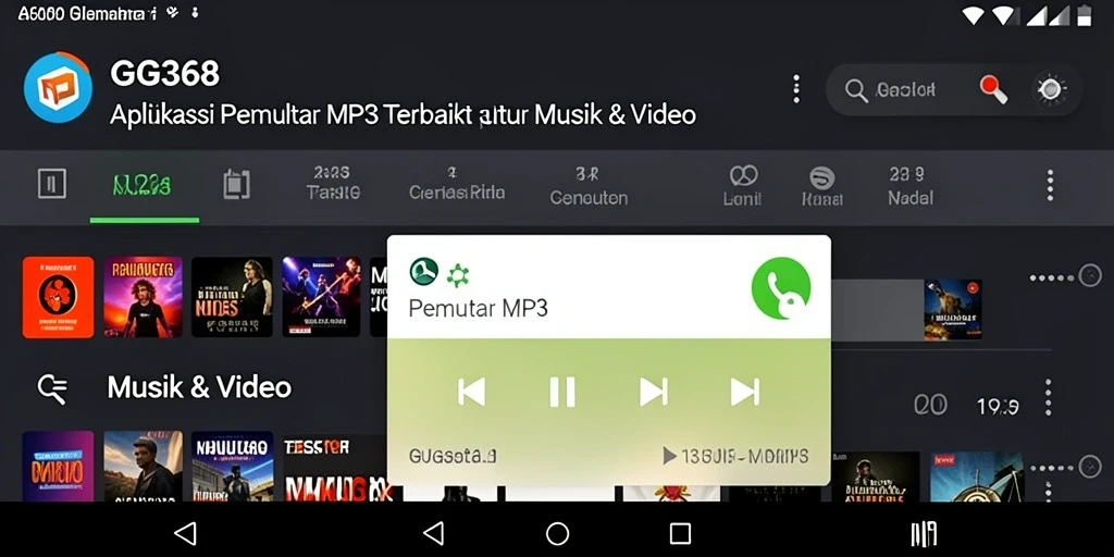Tampilan antarmuka aplikasi GG368 yang menarik dan fungsional.