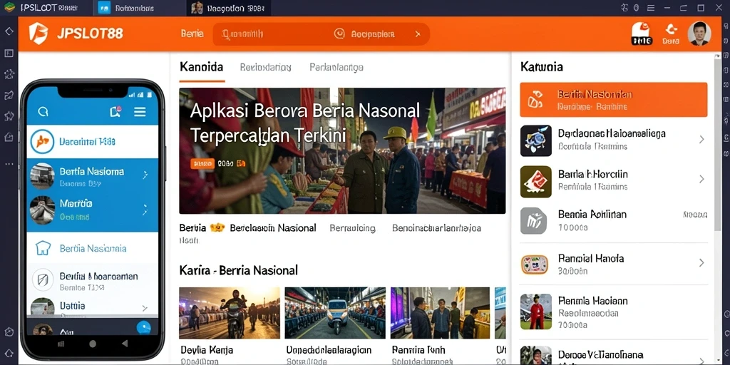 Tampilan antarmuka JPSLOT88 untuk berita nasional yang menarik.