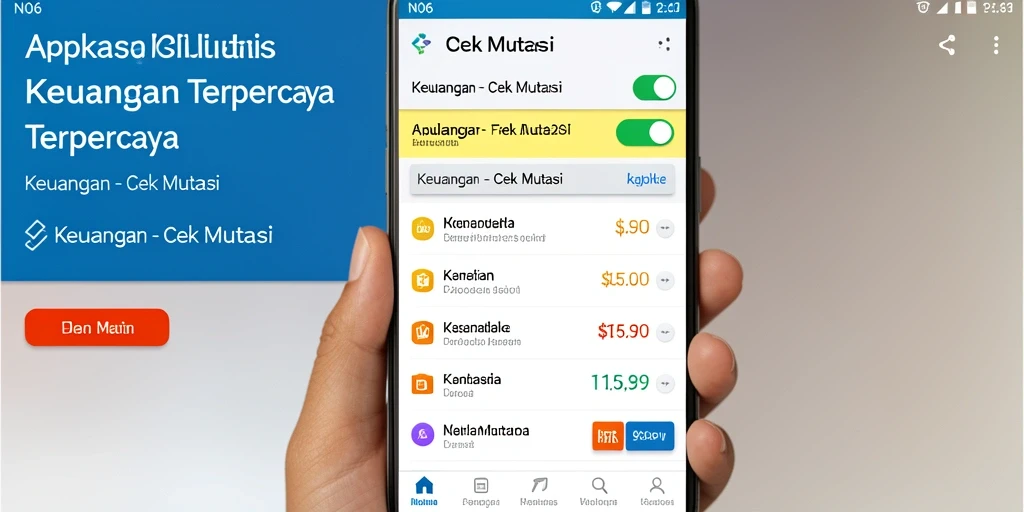 Antarmuka aplikasi N06 menampilkan semua mutasi keuangan secara jelas.