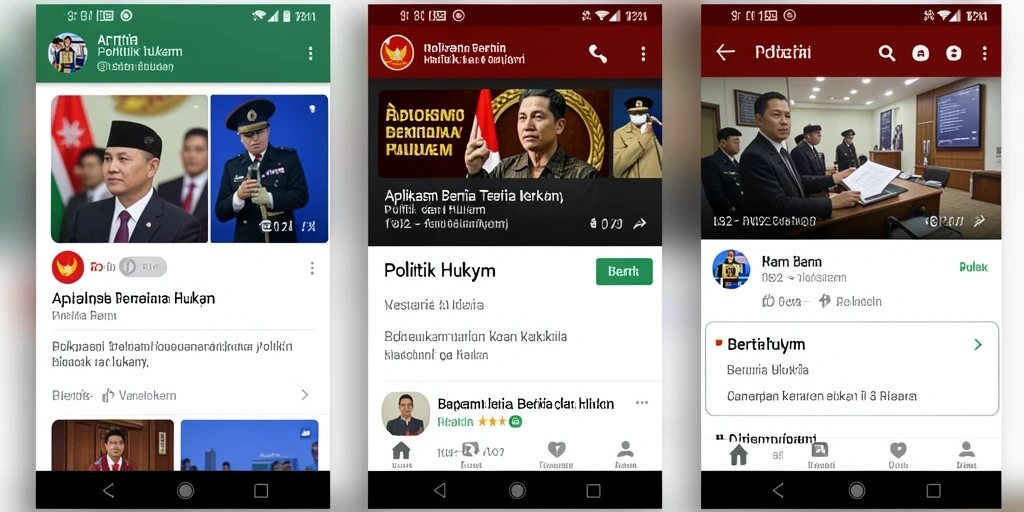 Screenshot utama N32 menampilkan antarmuka aplikasi dengan berita terkini.