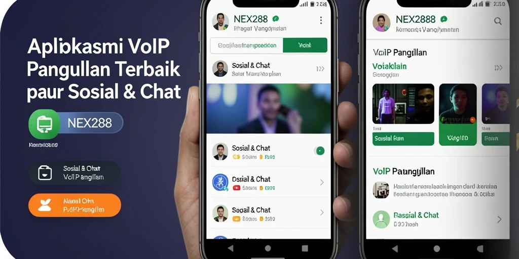 Antarmuka NEX288 menunjukkan fungsi panggilan VoIP yang mudah digunakan.