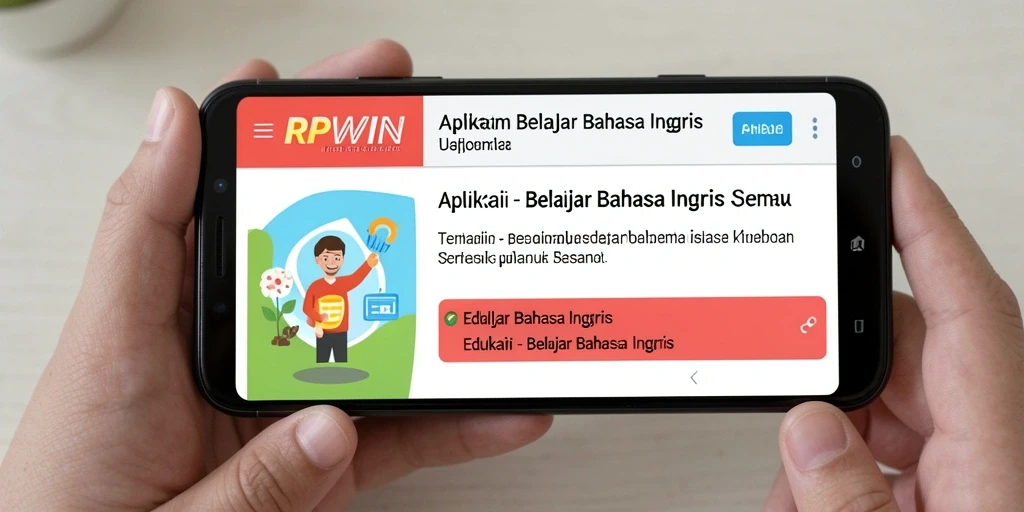 Antarmuka RPWIN yang intuitif untuk belajar Bahasa Inggris