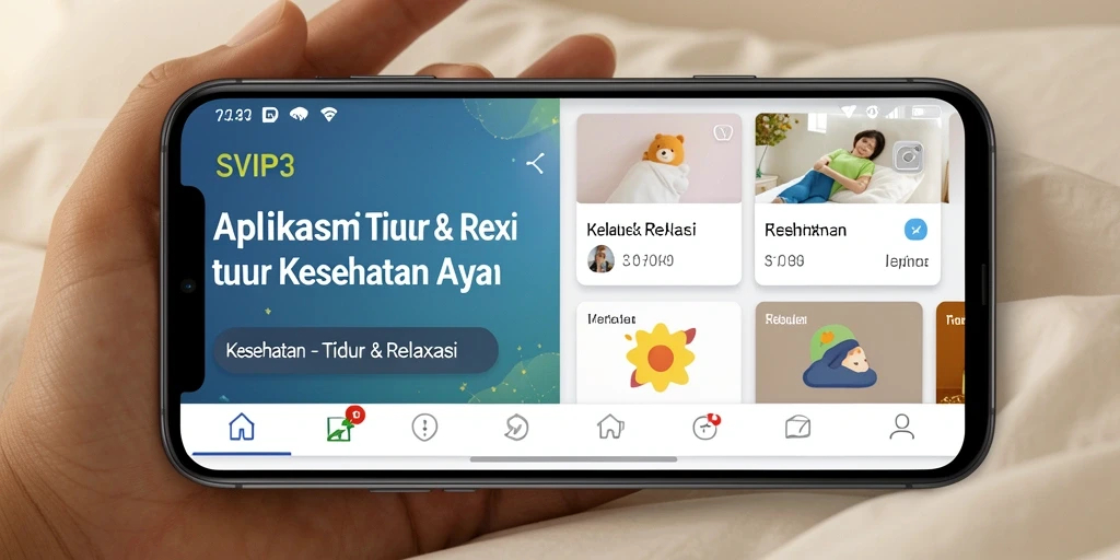 Antarmuka SVIP3 yang sederhana dan mudah digunakan untuk tidur dan relaksasi.